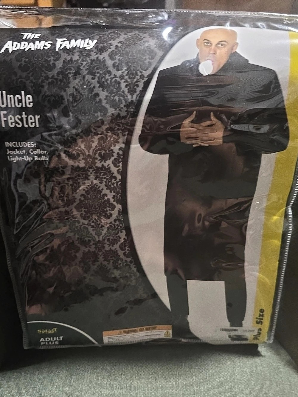 Spirit Halloween The Addams Family Uncle Fester Adult Plus Costume
